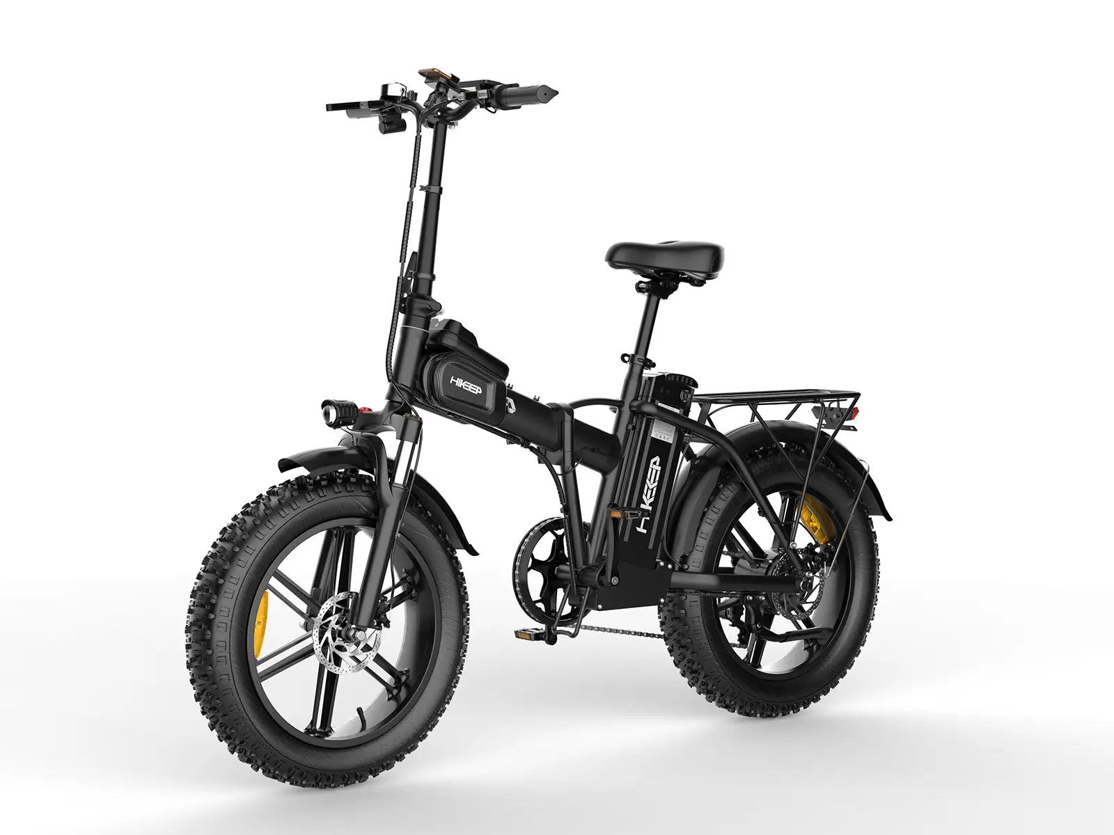 Helokeep CM20 folding fat tire electric bike with 1500W peak motor and 20x4.0 tires