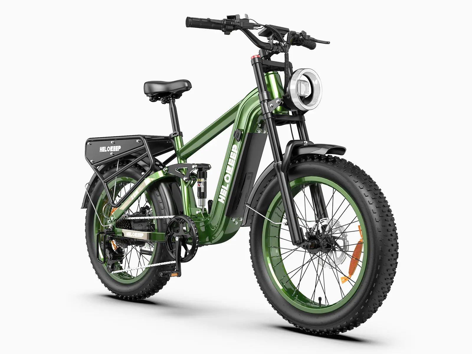 Helokeep 26M 2000W fat tire electric bike with 26-inch wheels and dual hydraulic brakes