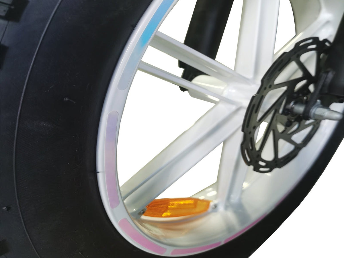 Helokeep Holographic Reflective Wheel Rim Stickers for Ebikes