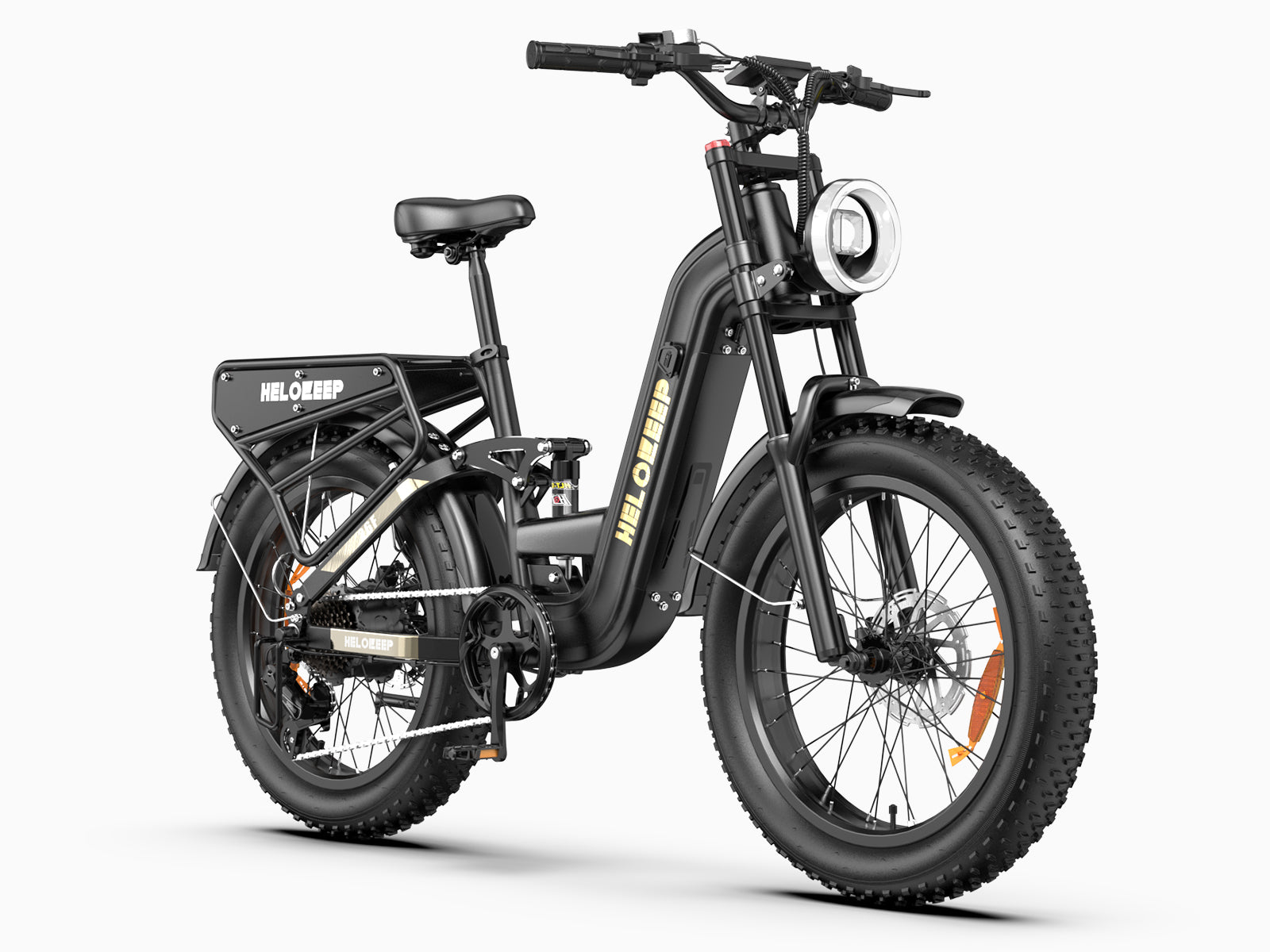 -Helokeep 26F Fat Tire Electric Bike - black-- Helokeep