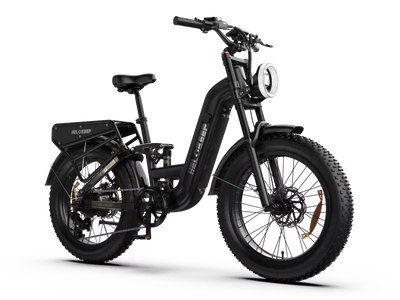 -Helokeep 26F Fat Tire Electric Bike - black- - Helokeep