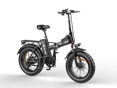 Helokeep CM20 folding fat tire electric bike with 750W motor and 20-inch tires