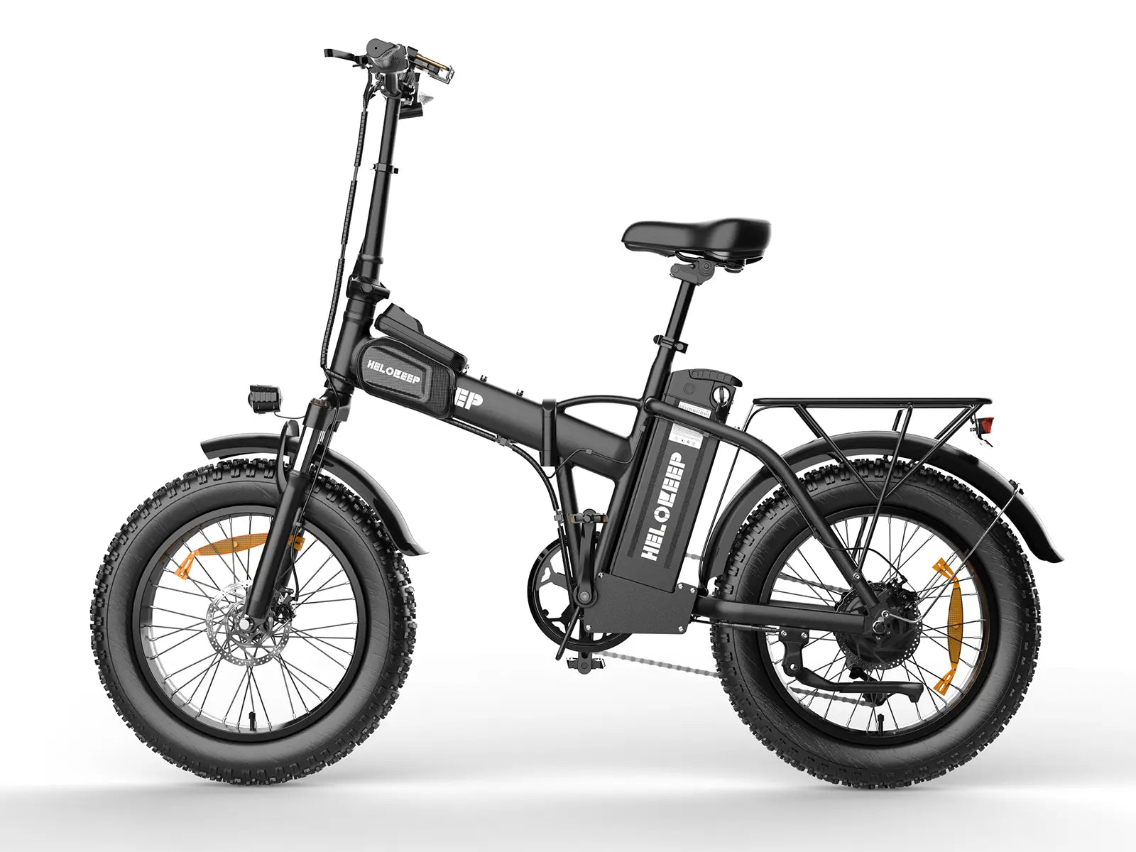 Helokeep CM20 folding fat tire electric bike with 750W motor and 20-inch tires