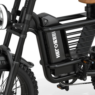 Helokeep ME-L step-thru electric bike for city commuting in white finish