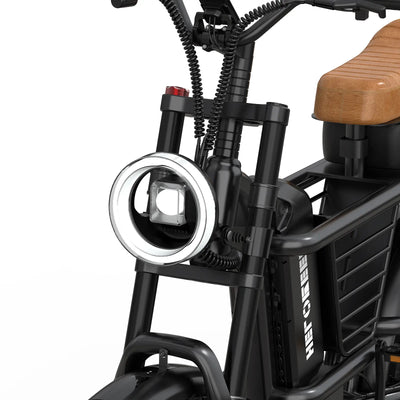 Helokeep ME-L step-thru electric bike for city commuting in white finish