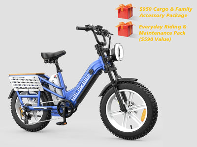 Helokeep CD20 Cargo Electric Bike - Mega Bundle Edition