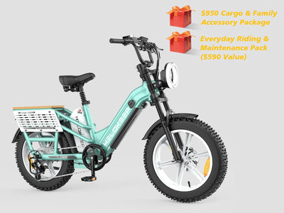 Helokeep CD20 Cargo Electric Bike - Mega Bundle Edition