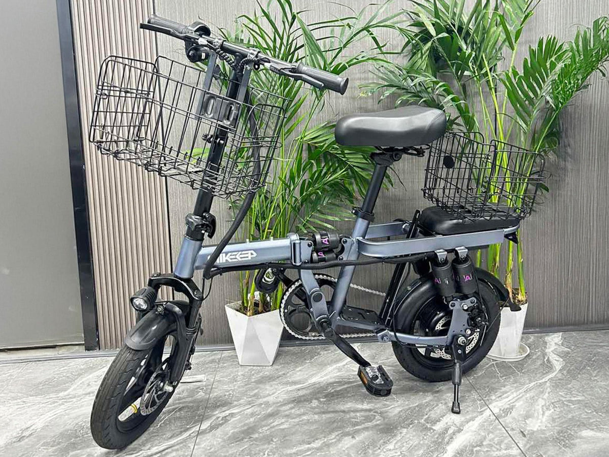 Helokeep Foldable Steel Wire Mesh Bike Basket