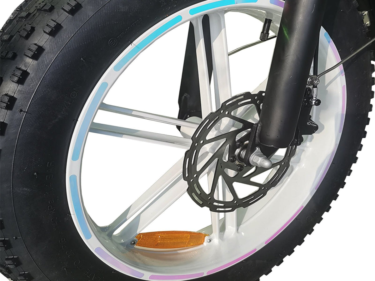 Helokeep Holographic Reflective Wheel Rim Stickers for Ebikes