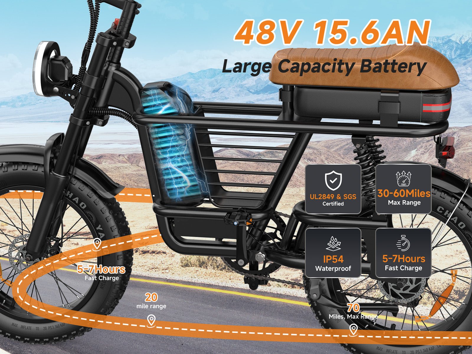 Helokeep ME-L Moped-Style Electric Bike