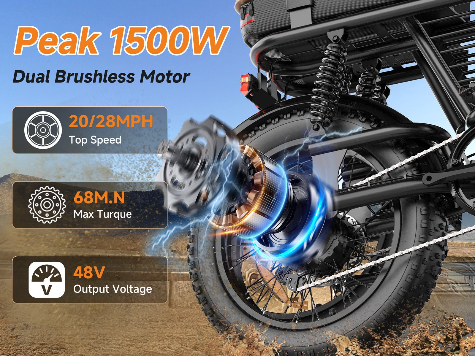 Helokeep ME-T  Dual-Motor Electric Bike for Adults