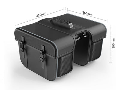 Helokeep Waterproof Rear Rack Double Pannier Bag for E-Bikes