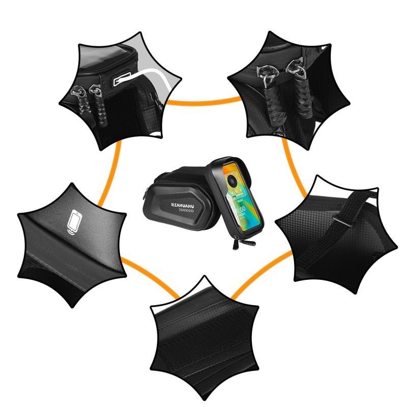 Multi-functional hard shell bag Mobile phone holder - Helokeep ebike