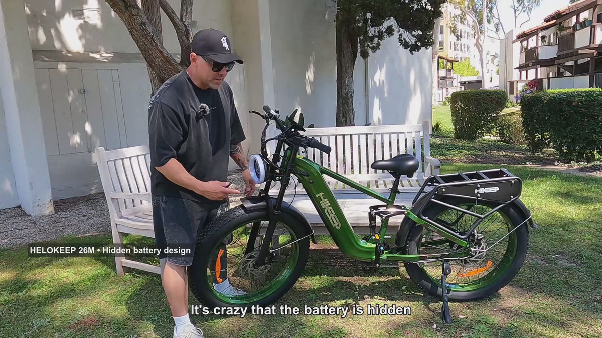 Load video: HELOKEEP...New Model Ebike...CD20. A Dual Battery 550lb Hauler! Live Electric Bike Life!